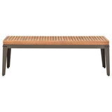 Table basse de jardin 110x55x36 cm Bois solide d'acacia