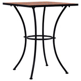 Table de bistro mosaïque Terre cuite 60 cm Céramique