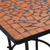 Table de bistro mosaïque Terre cuite 60 cm Céramique