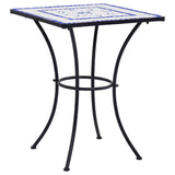 Blue and white mosaic bistro table 60 cm Ceramic