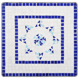 Blue and white mosaic bistro table 60 cm Ceramic