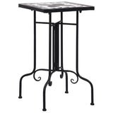 Black and white mosaic bistro table Ceramic