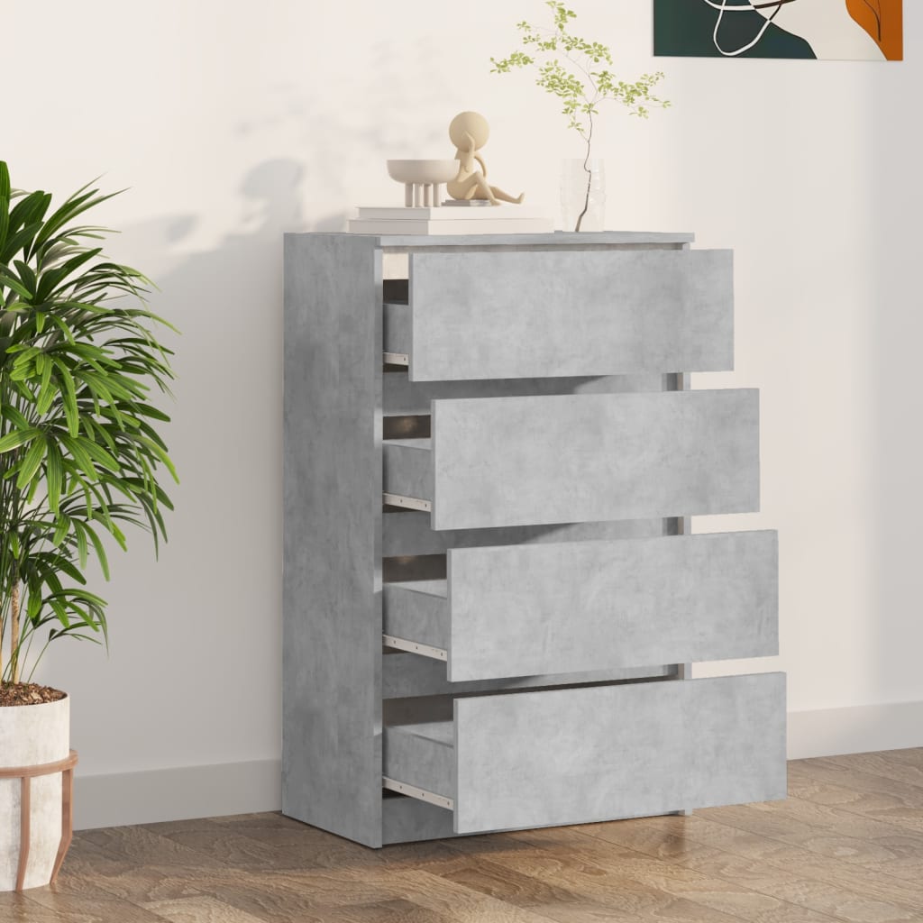 Concrete Grey Sideboard 60x35x98.5 cm Engineered Wood