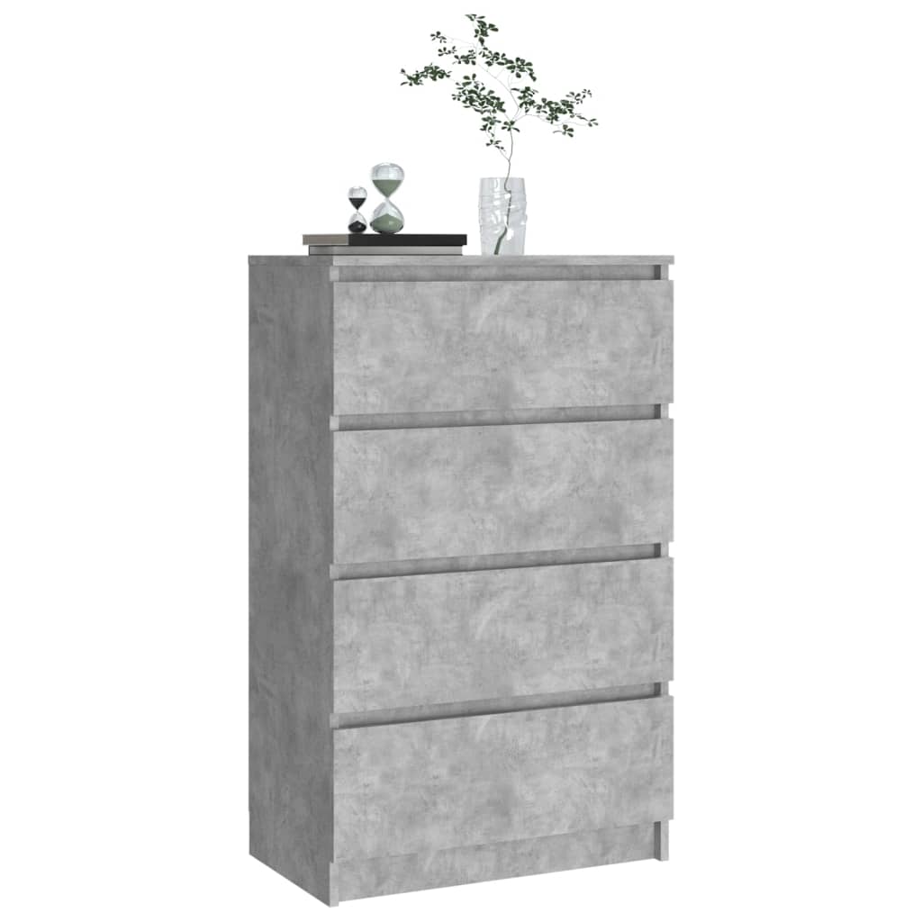 Concrete Grey Sideboard 60x35x98.5 cm Engineered Wood