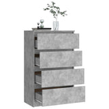 Concrete Grey Sideboard 60x35x98.5 cm Engineered Wood