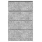 Concrete Grey Sideboard 60x35x98.5 cm Engineered Wood