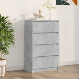 Concrete Grey Sideboard 60x35x98.5 cm Engineered Wood