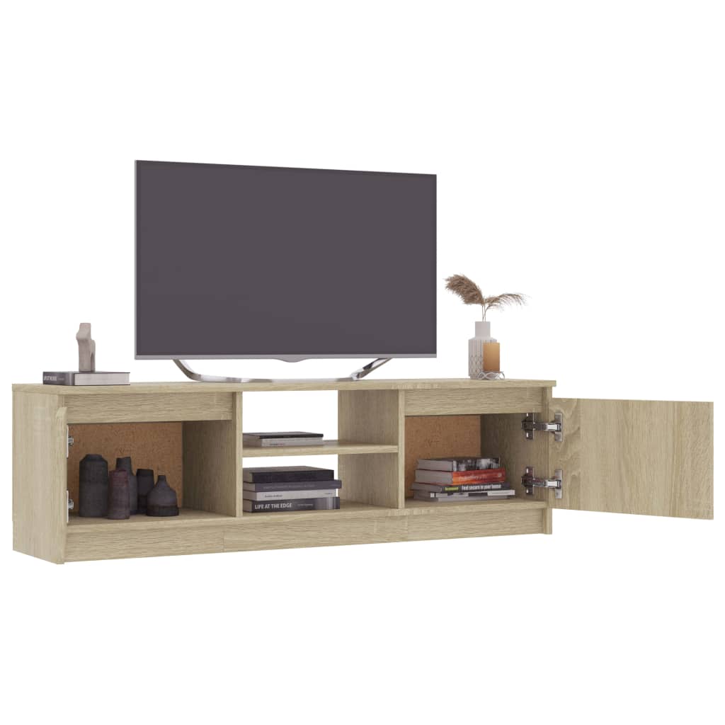 Meuble TV Chêne sonoma 120x30x35,5 cm Bois d’ingénierie