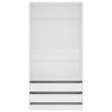 White wardrobe 100x50x200 cm Engineered wood