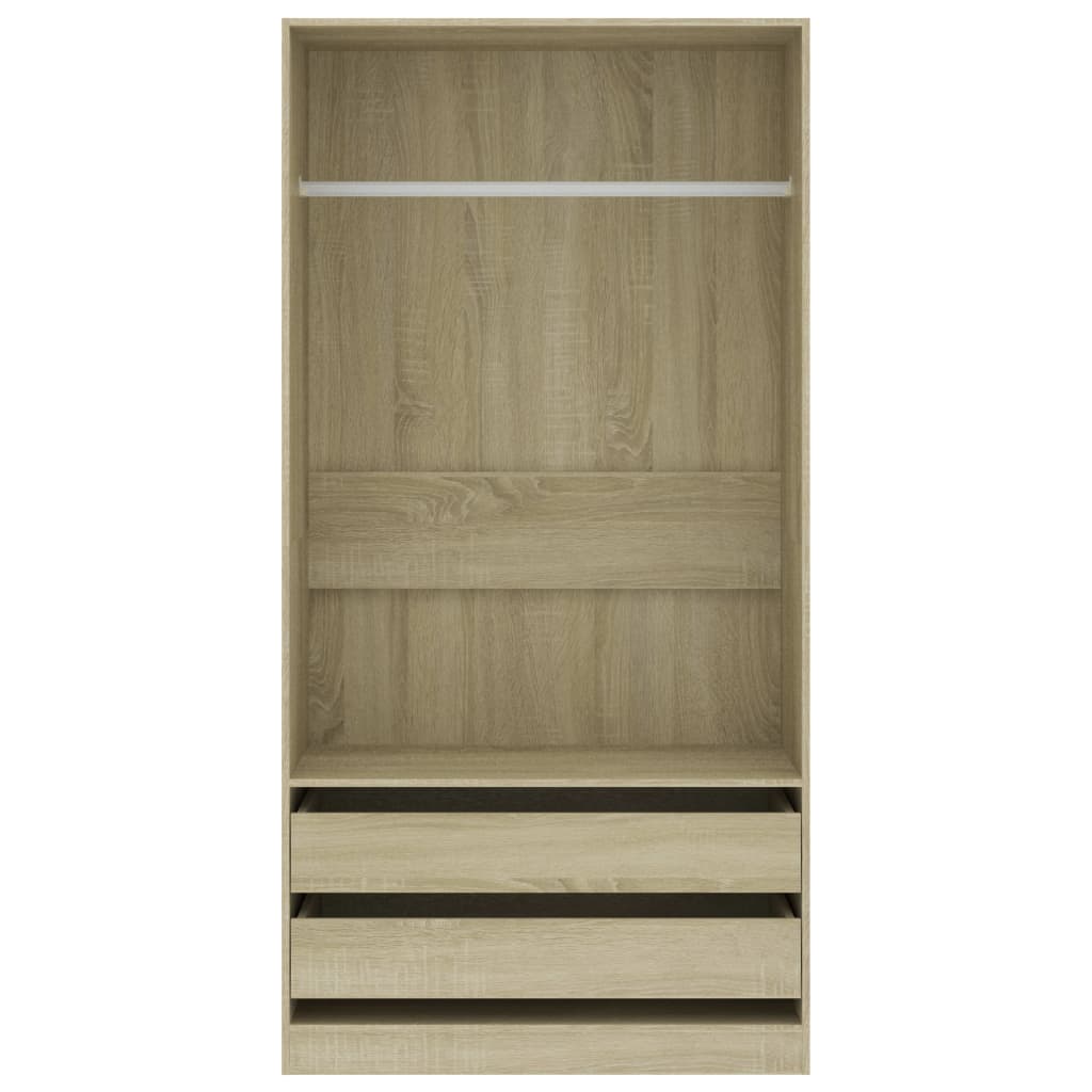 Garde-robe Chêne sonoma 100x50x200 cm Bois d'ingénierie