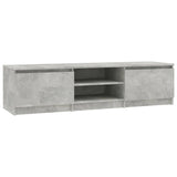 Meuble TV Gris béton 140x40x35,5 cm Bois d'ingénierie