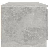 Meuble TV Gris béton 140x40x35,5 cm Bois d'ingénierie