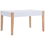 Ensemble de table et chaises pour enfants 3 pcs Noir et blanc