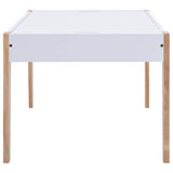 Ensemble de table et chaises pour enfants 3 pcs Noir et blanc