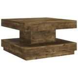 Table basse Marron foncé 60x60x35 cm MDF