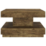 Table basse Marron foncé 60x60x35 cm MDF