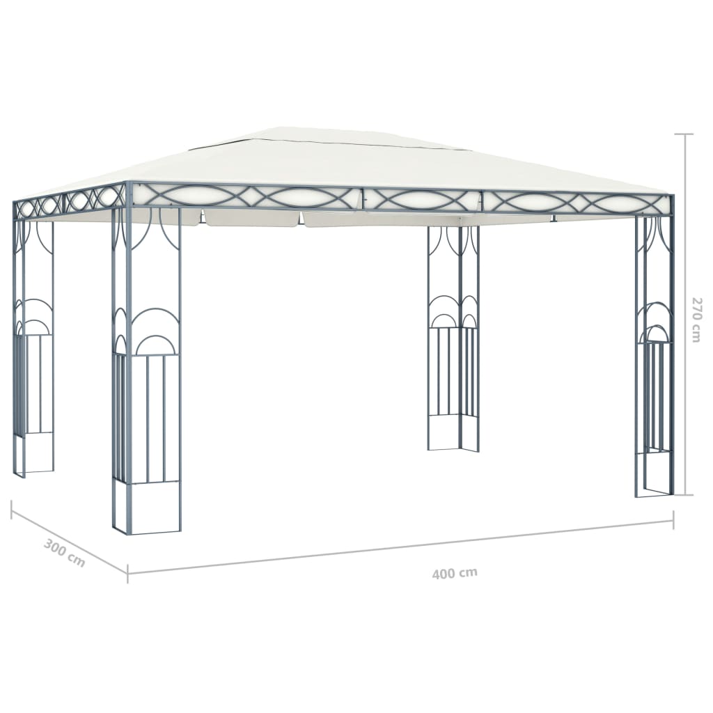 Pavillon 400 x 300 cm Creme