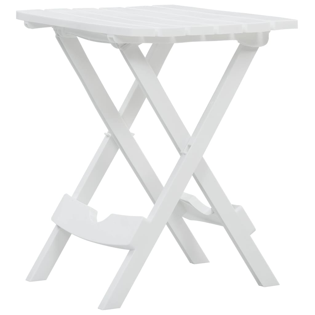 Table pliable de jardin 45,5x38,5x50 cm Blanc