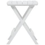 Table pliable de jardin 45,5x38,5x50 cm Blanc