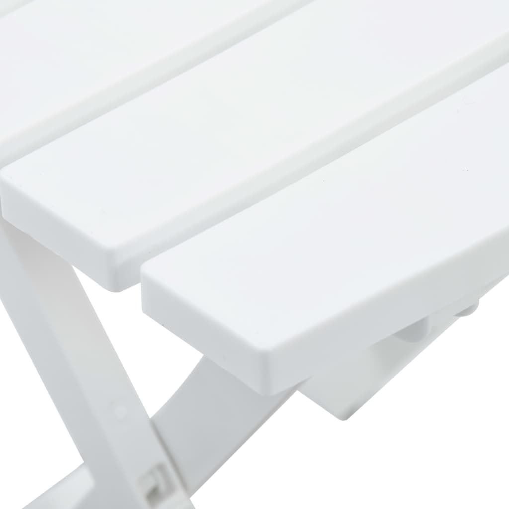 Table pliable de jardin 45,5x38,5x50 cm Blanc