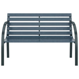 Banc de jardin 120 cm Gris Bois