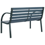 Banc de jardin 120 cm Gris Bois