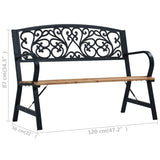 Banc de jardin 120 cm Bois