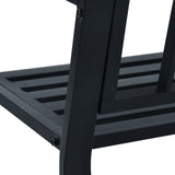 Banc de jardin 125 cm Noir Acier