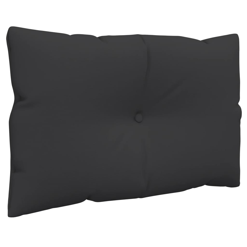 Coussins de palette lot de 3 noir tissu