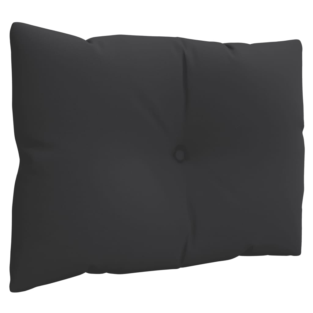 Coussins de palette lot de 3 noir tissu