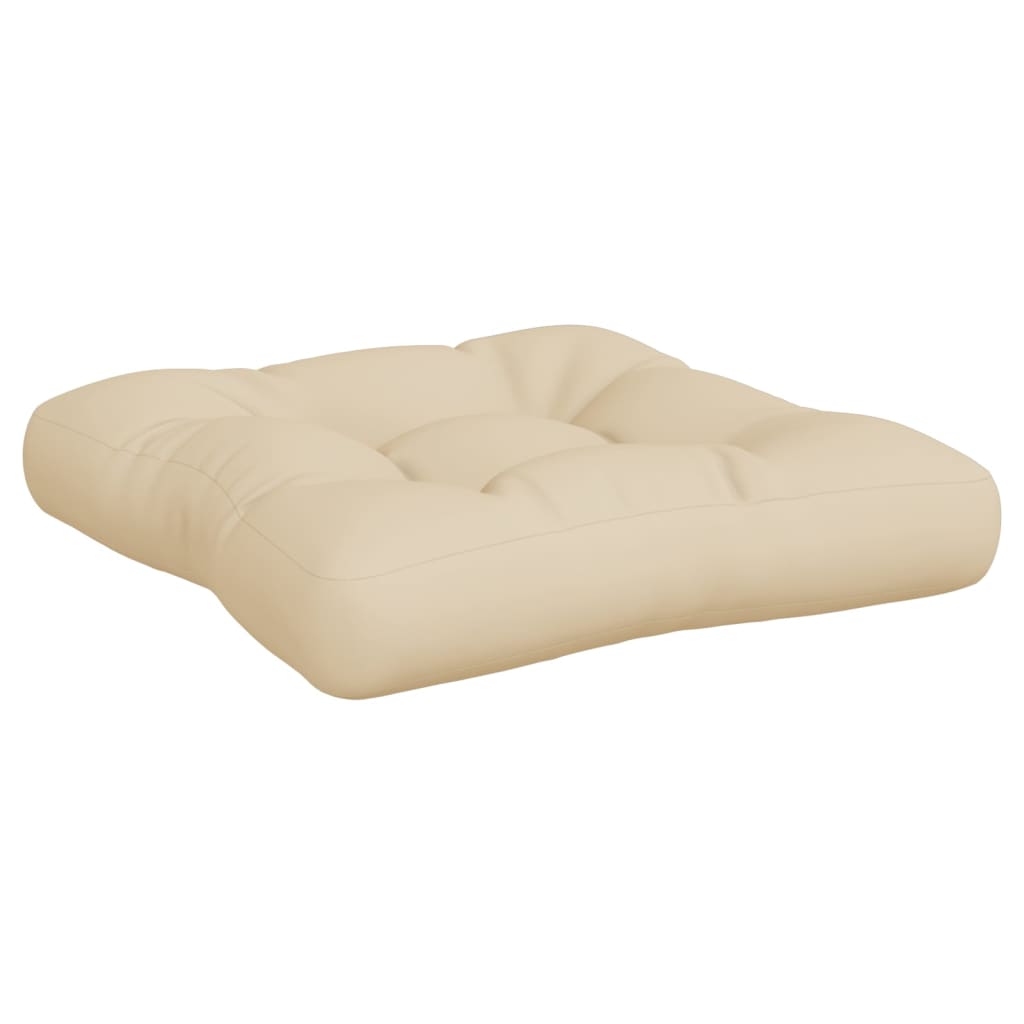 Coussins de palette lot de 3 beige tissu