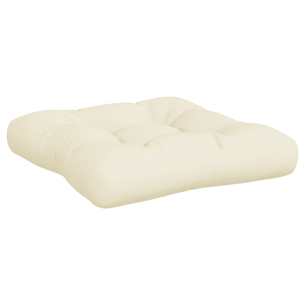 Coussins de palette lot de 3 crème tissu