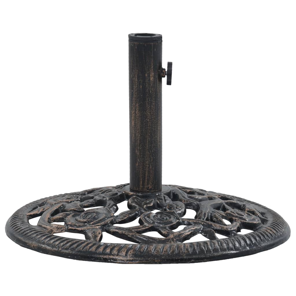 Socle de parasol Bronze 12 kg 48 cm Fonte