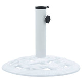 Socle de parasol Blanc 9 kg 40 cm Fonte