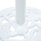 Socle de parasol Blanc 9 kg 40 cm Fonte