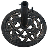 Parasol base Black and bronze 9 kg 40 cm Cast iron