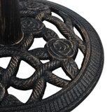 Parasol base Black and bronze 9 kg 40 cm Cast iron