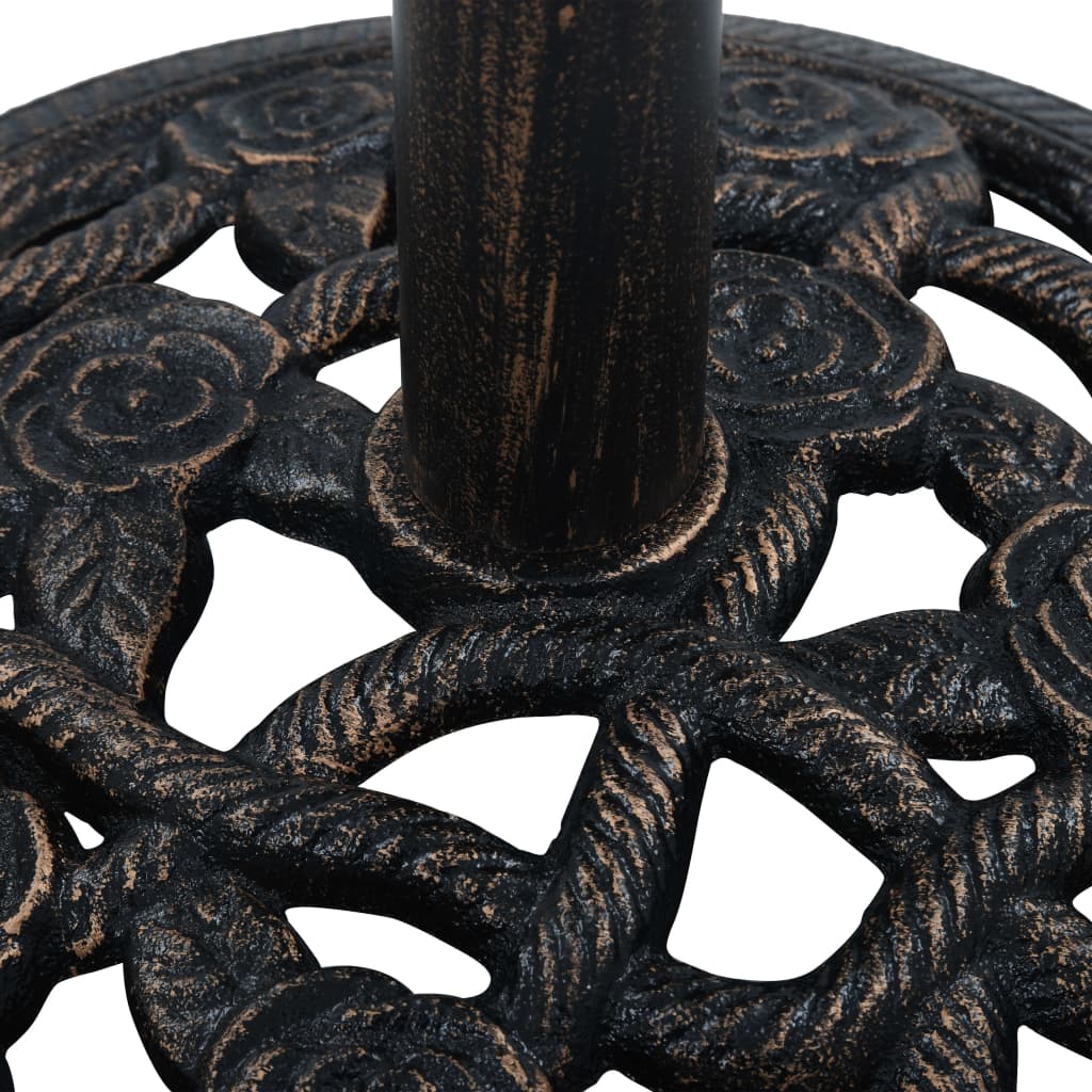 Parasol base Black and bronze 9 kg 40 cm Cast iron