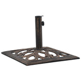 Socle de parasol Bronze 12 kg 49 cm Fonte