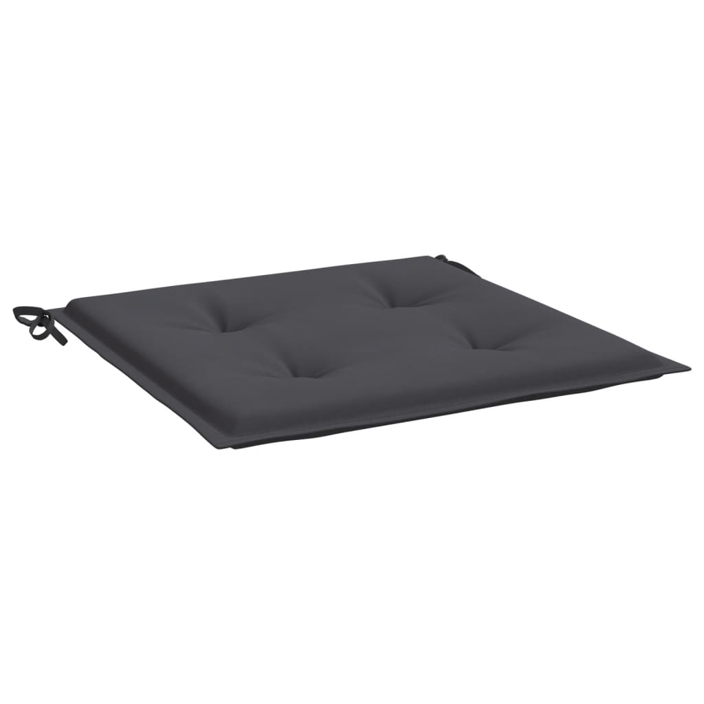 Coussins de chaise de jardin lot de 4 anthracite 40x40x3 cm