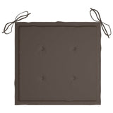 Coussins de chaise jardin lot de 4 taupe 40x40x3cm tissu oxford