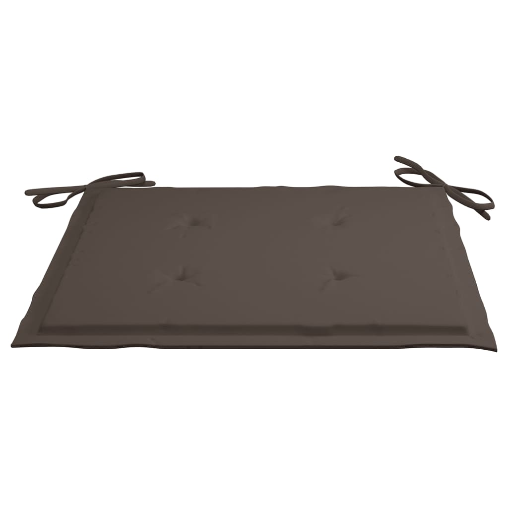 Coussins de chaise jardin lot de 4 taupe 40x40x3cm tissu oxford