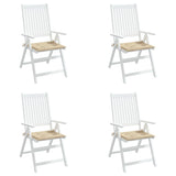 Coussins de chaise jardin lot de 4 beige 40x40x3cm tissu oxford