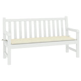 Coussin de banc de jardin crème 200x50x3 cm tissu oxford