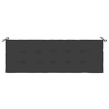 Coussin de banc de jardin noir 150x50x3 cm tissu oxford