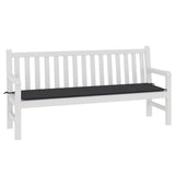 Coussin de banc de jardin noir 180x50x3 cm tissu oxford