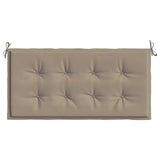 Coussin de banc de jardin taupe 100x50x3 cm tissu oxford