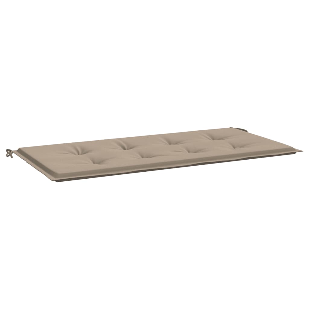 Coussin de banc de jardin taupe 120x50x3 cm tissu oxford