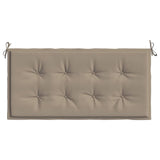 Coussin de banc de jardin taupe 120x50x3 cm tissu oxford