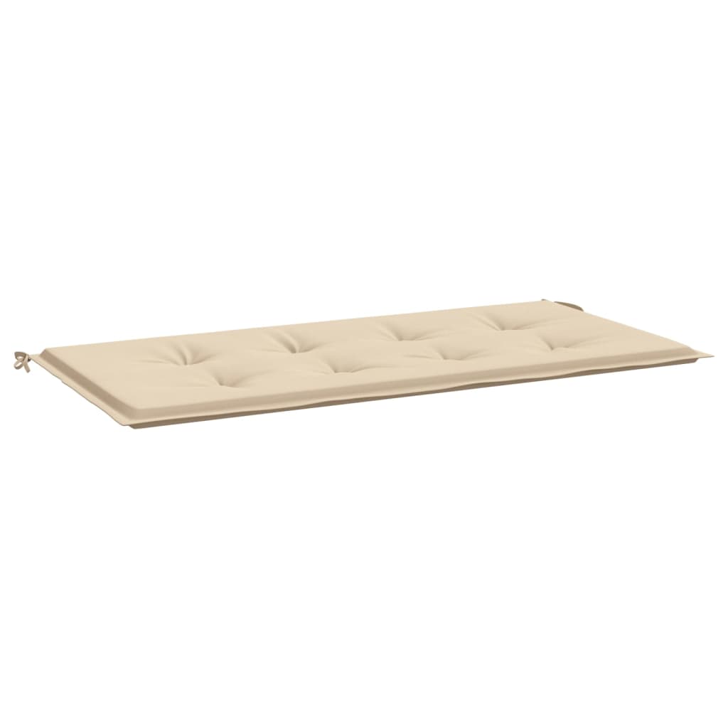 Coussin de banc de jardin beige 100x50x3 cm tissu oxford